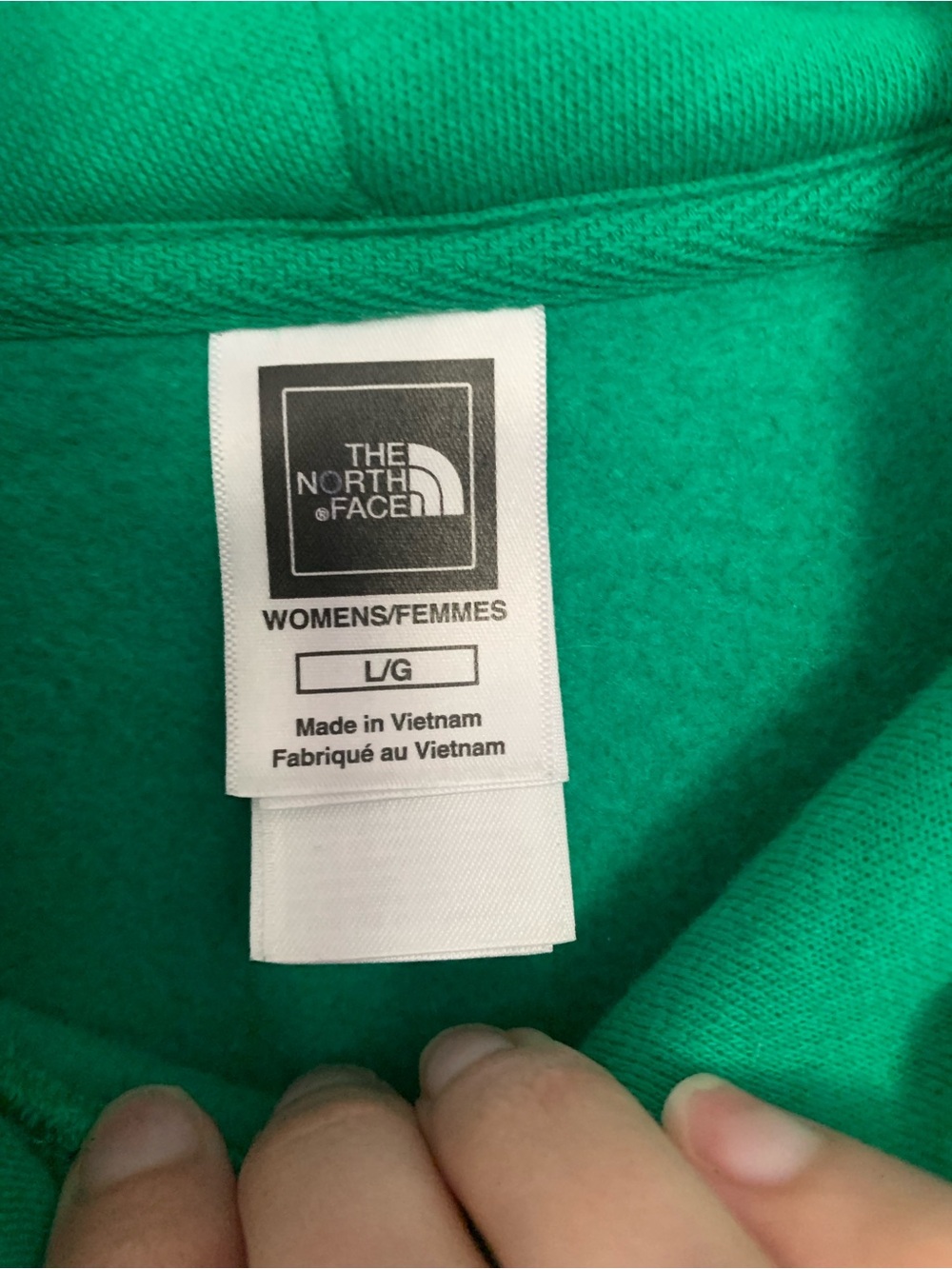 The North Face Kelly Green Hoodie Sweatshirt - Picture 4 of 6